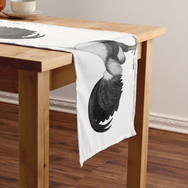 Gamecock Grey Duckwing Short Table Runner (In Situ)