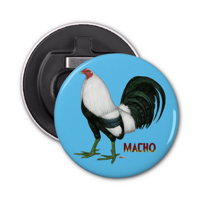Gamecock Macho Duckwing Bottle Opener (Front)