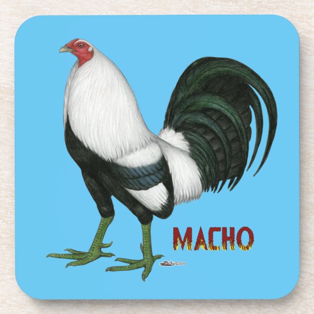 Gamecock Macho Duckwing Coaster (Front)