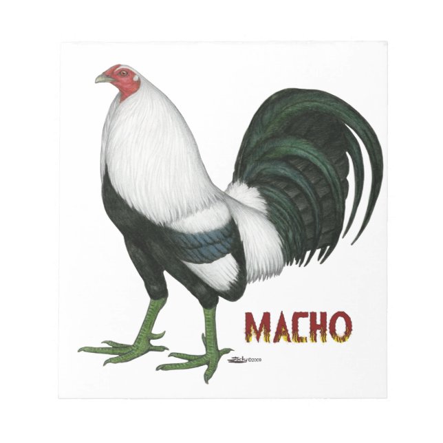 Gamecock Macho Duckwing Notepad (Front)
