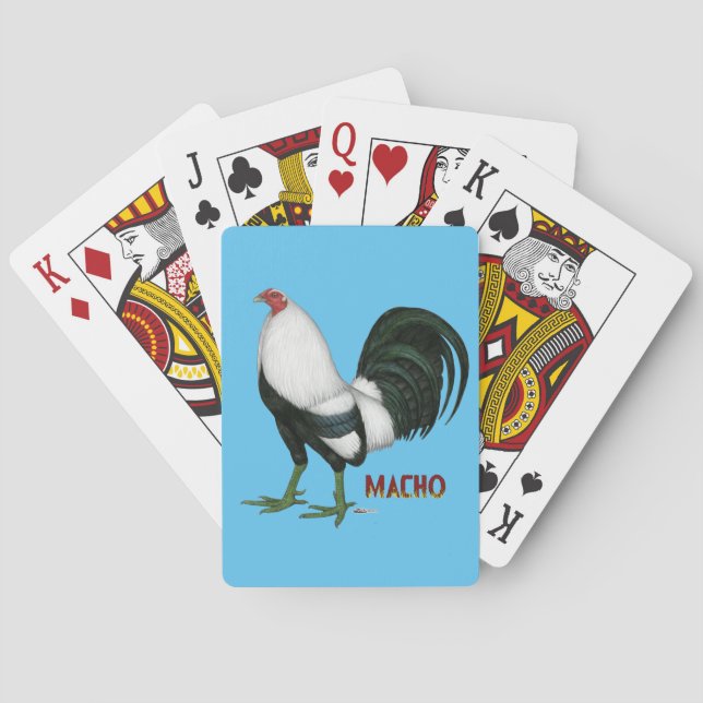 Gamecock Macho Duckwing Playing Cards (Back)