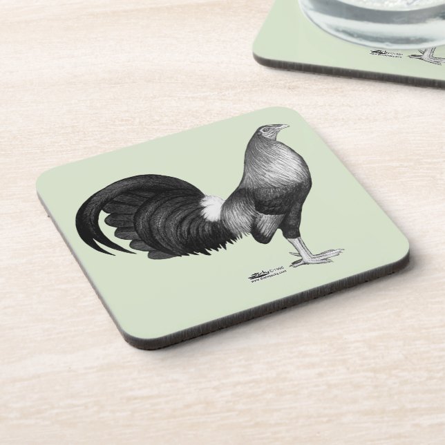 Gamecock Red Hatch Coaster (Left Side)
