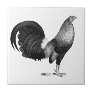 Gamecock Red Hatch Tile