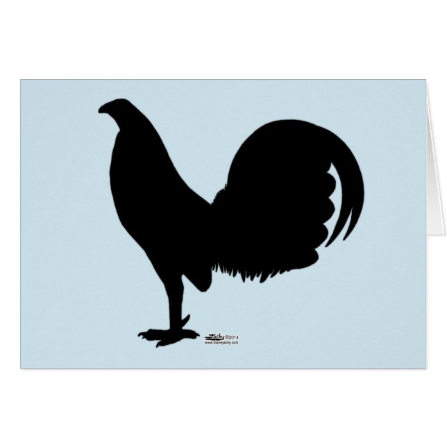 Gamecock Rooster Silhouette (Front Horizontal)