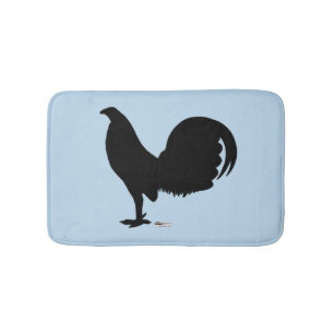 Gamecock Rooster Silhouette Bath Mat