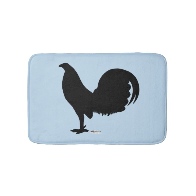 Gamecock Rooster Silhouette Bath Mat (Front)