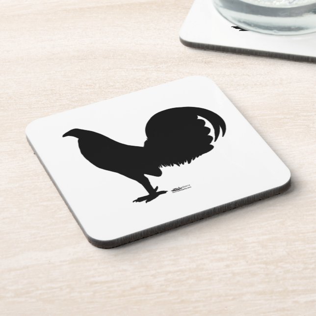 Gamecock Rooster Silhouette Coaster (Left Side)