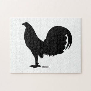 Gamecock Rooster Silhouette Jigsaw Puzzle