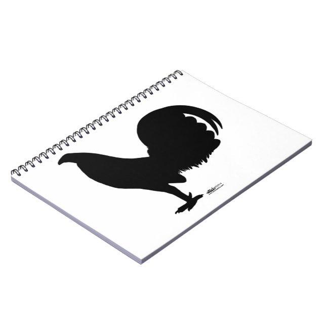 Gamecock Rooster Silhouette Notebook (Left Side)