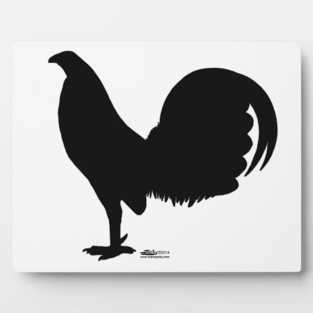 Gamecock Rooster Silhouette Plaque (Front)