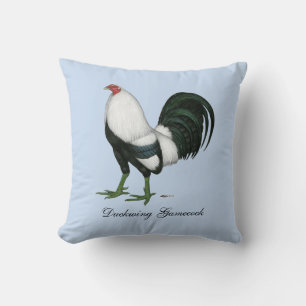 Gamecock Silver Duckwing Cushion