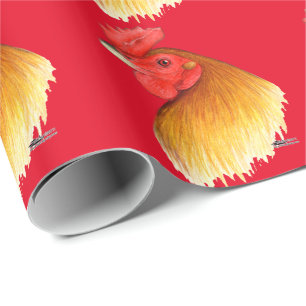 Gamecock Stag Pea Comb Wrapping Paper