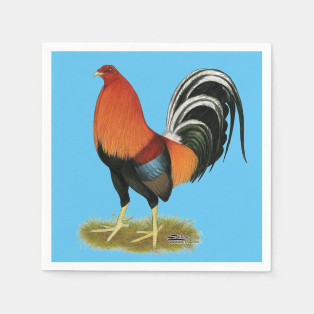 Gamecock Wheaten Rooster Napkin (Front)