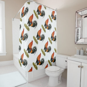 Gamecock Wheaten Rooster Shower Curtain