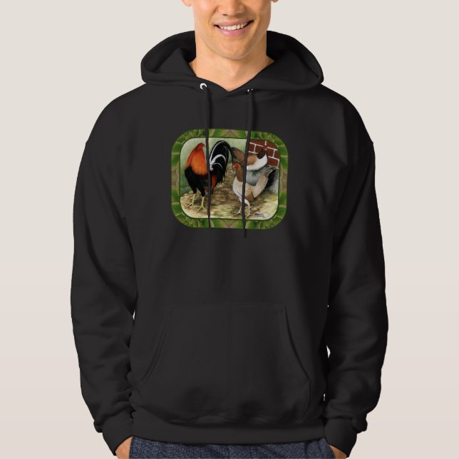 Gamefowl On the Farm Hoodie (Front)