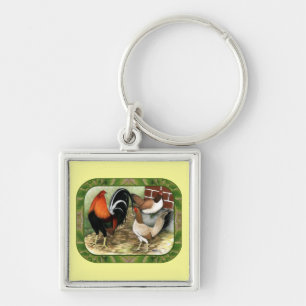 Gamefowl On the Farm Key Ring