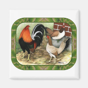 Gamefowl On the Farm Magnet