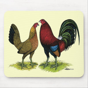Gamefowl Pair Mouse Mat