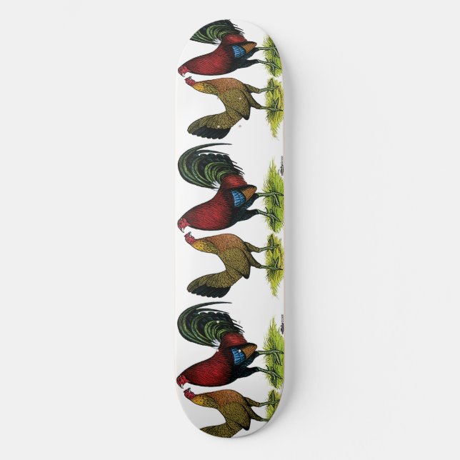 Gamefowl Pair Skateboard (Front)