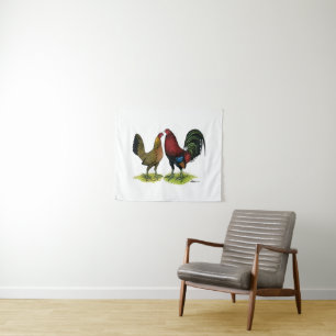 Gamefowl Pair Tapestry