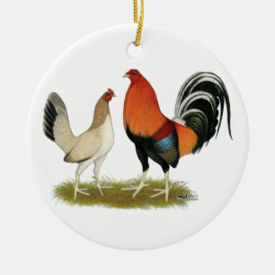 Gamefowl Wheatens Ceramic Tree Decoration