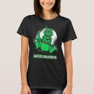 Gameosaurus Gamer Gaming Dinosaur Pun Dinosaurs T-Shirt