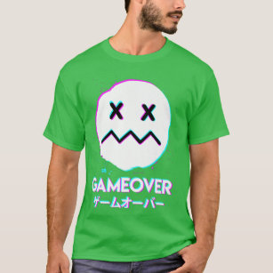 Gameover Acid Smile Techno Music Japan design  T-Shirt