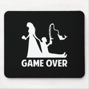 Gameover Bride Groom Wedding Bachelor Bachelorette Mouse Mat