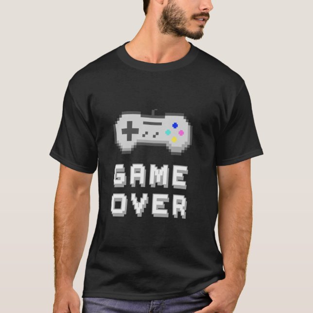 GameOver Streetwear Game Over for Gamers and Video T-Shirt (Front)