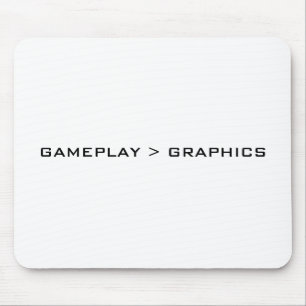 Gameplay > Graphics. Black White. Mouse Mat