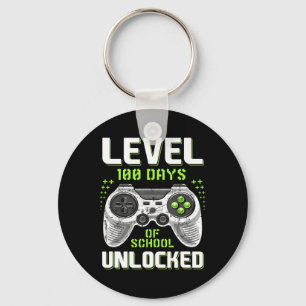 Gamer 100th Day Of School Level 100 Days Unlocked Key Ring