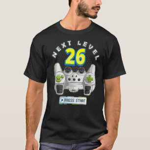 Gamer 26th Birthday Next Level 26 Game Controller  T-Shirt