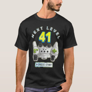 Gamer 41th Birthday Next Level 41 Game Controller T-Shirt