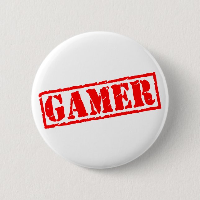 Gamer 6 Cm Round Badge (Front)