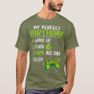 Gamer 6th Birthday Gaming 6 Years Old Perfect T-Shirt