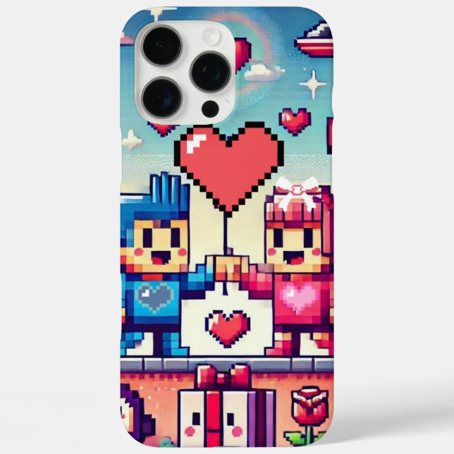 Gamer 8 bit Valentine's Day  Case-Mate iPhone Case (Back)