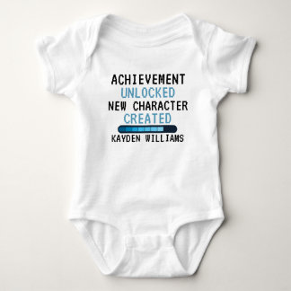 gamer achievement unlocked new character created baby bodysuit