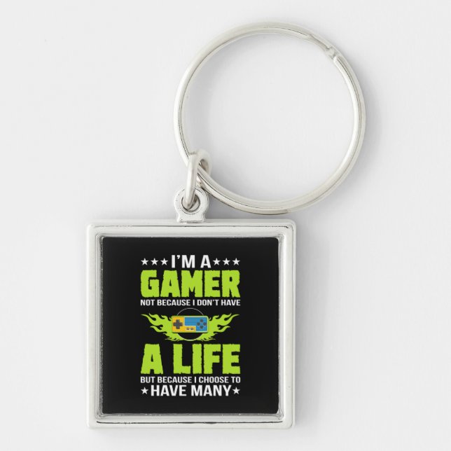 Gamer Am A Gamer Key Ring (Front)