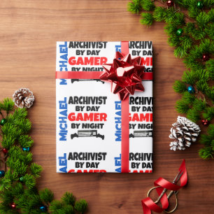 Gamer Archivist Wrapping Paper