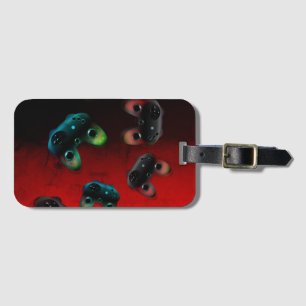 Gamer Art Gaming Controller Luggage Tag