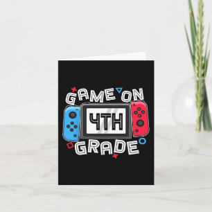 Gamer Back To School Fun Game On 4th Grade Kids Bo Card