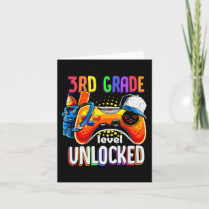 Gamer Back To School Gamepad 3rd Third Grade Level Card