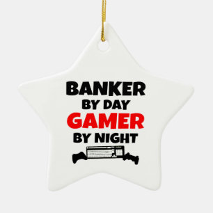 Gamer Banker Ceramic Tree Decoration