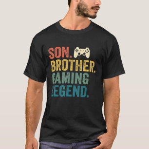 Gamer Birthday  For Teen Boys Son Brother Gaming L T-Shirt