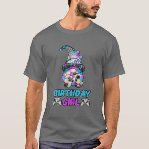 Gamer Birthday Girl With Controller T-Shirt