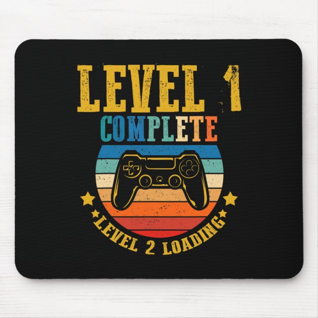 Gamer Birthday Level 1 Complete Level 2 Loading An Mouse Mat (Front)