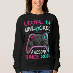 Gamer Boy Birthday 14 Years Old Awesome Since 200 Sweatshirt