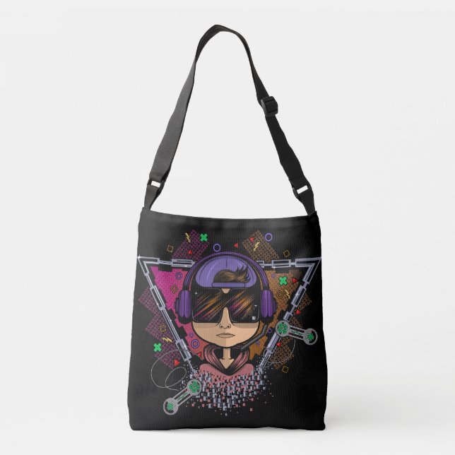 Gamer Boy Crossbody Bag (Back)
