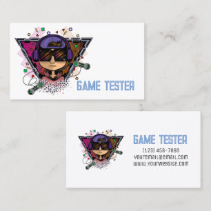 Gamer Boy Game Tester Business Card