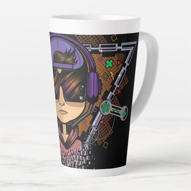 Gamer Boy Latte Mug (Right Angle)
